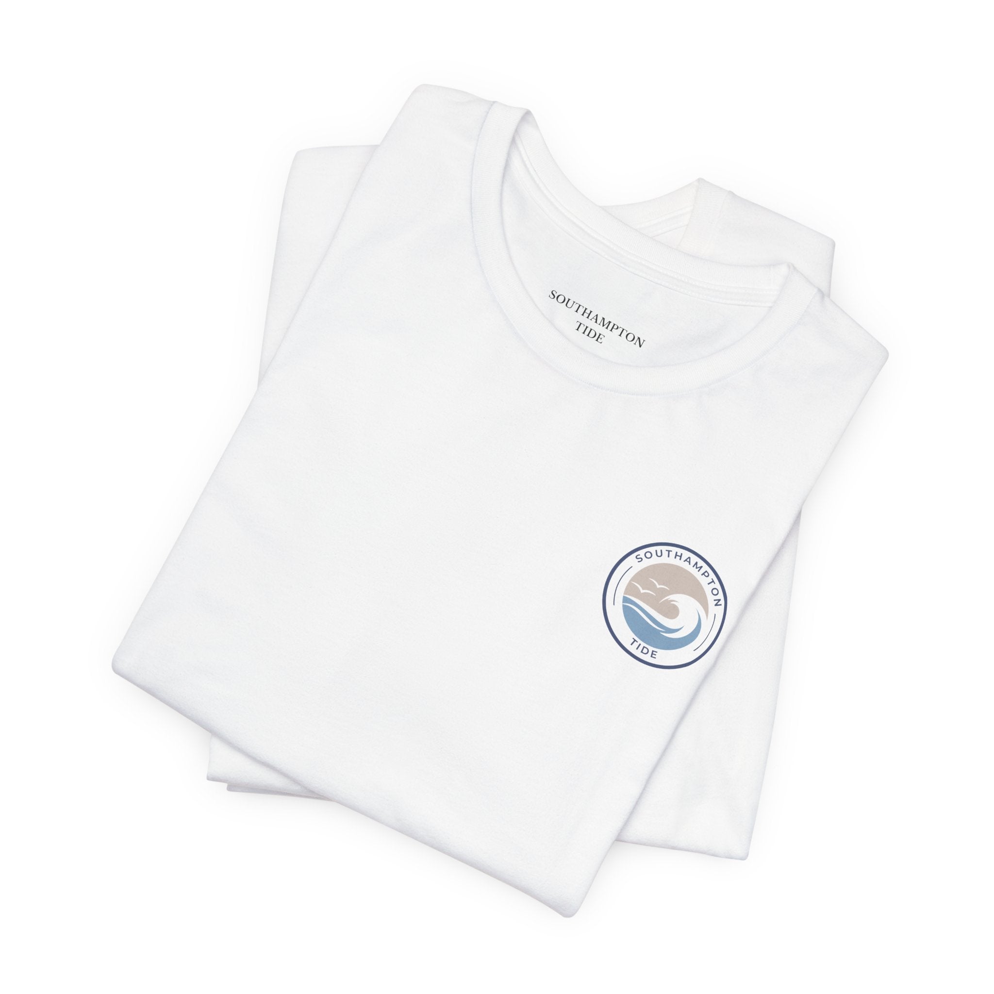 Southampton Tide Wave Logo T-Shirt | Coastal Surf Badge Tee