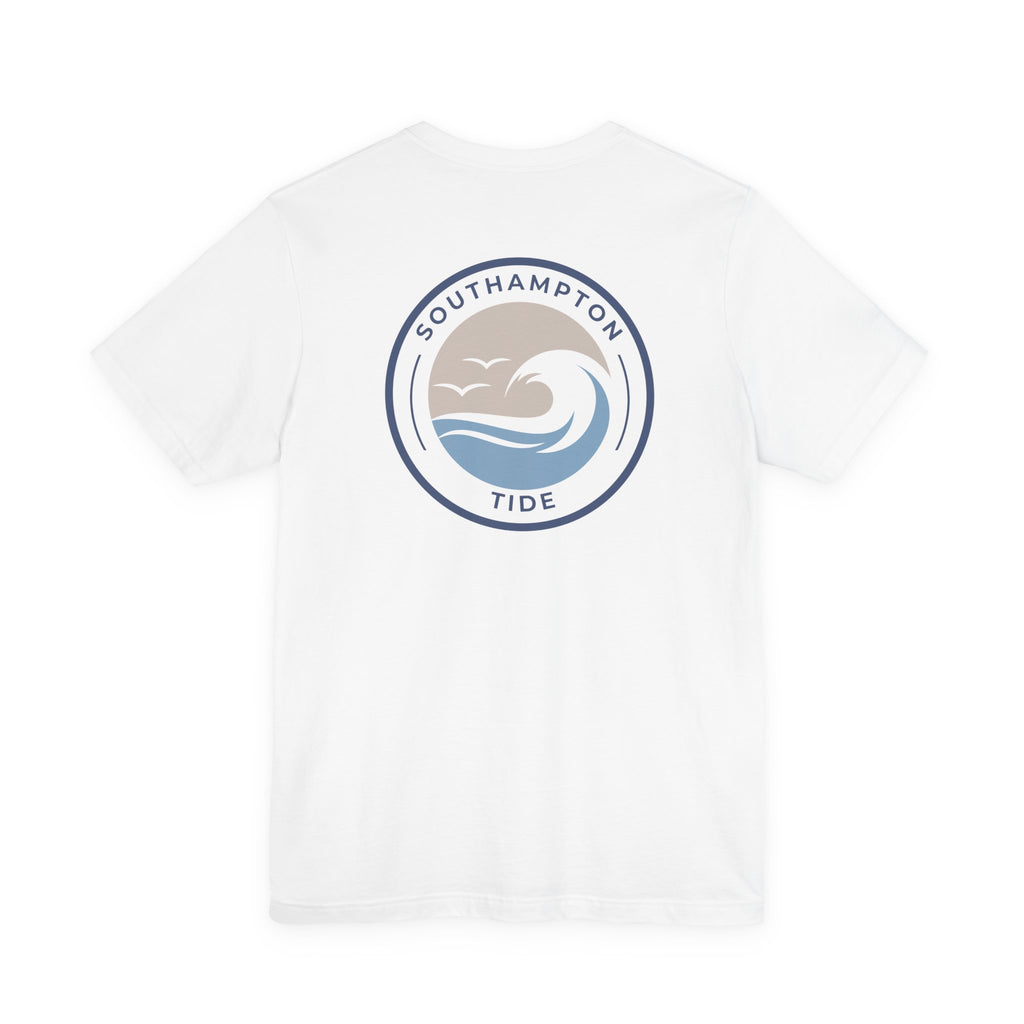 Southampton Tide Wave Logo T-Shirt | Coastal Surf Badge Tee