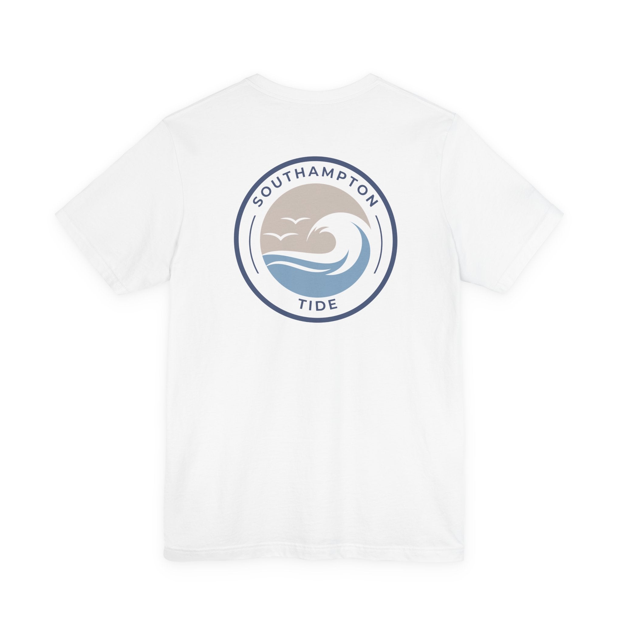Southampton Tide Wave Logo T-Shirt | Coastal Surf Badge Tee