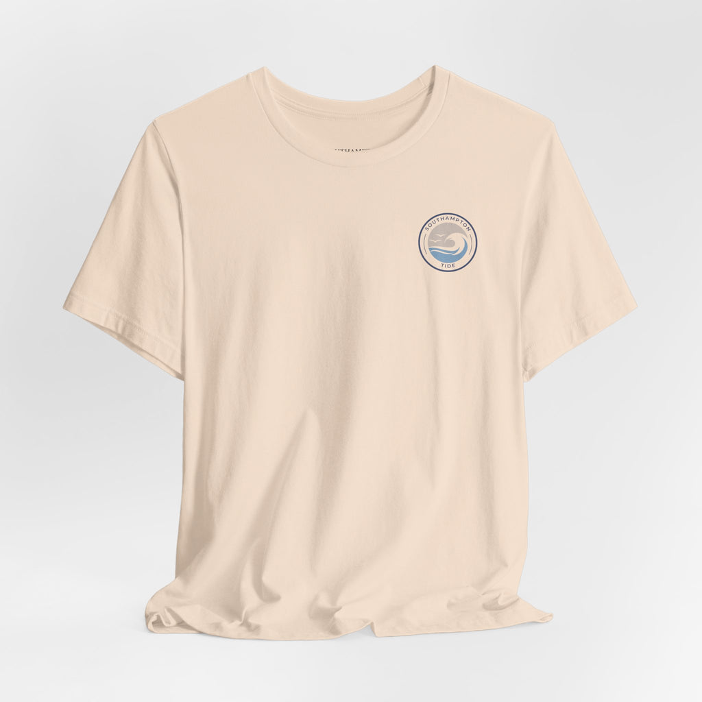 Southampton Tide Wave Logo T-Shirt | Coastal Surf Badge Tee