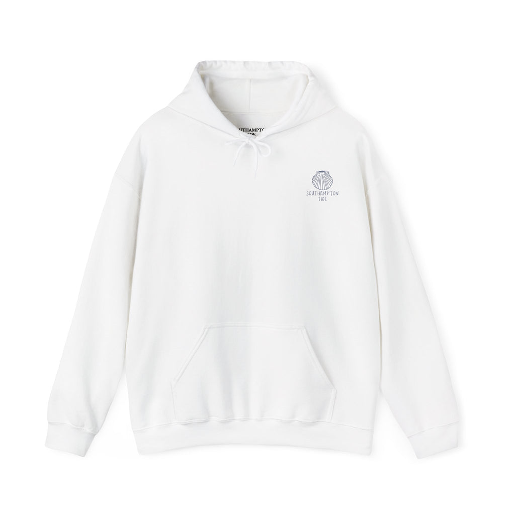 Southampton Tide Seashell Hoodie | Coastal Shell Illustration Hoodie