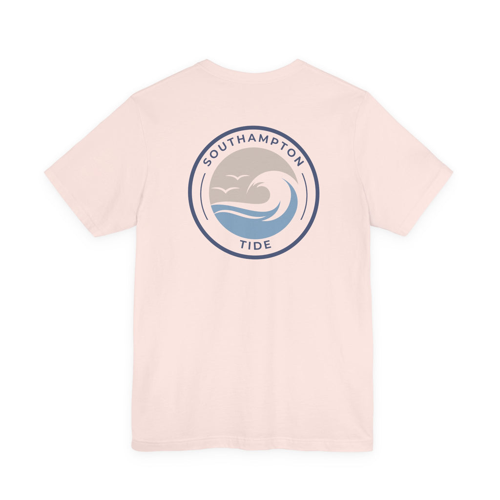 Southampton Tide Wave Logo T-Shirt | Coastal Surf Badge Tee