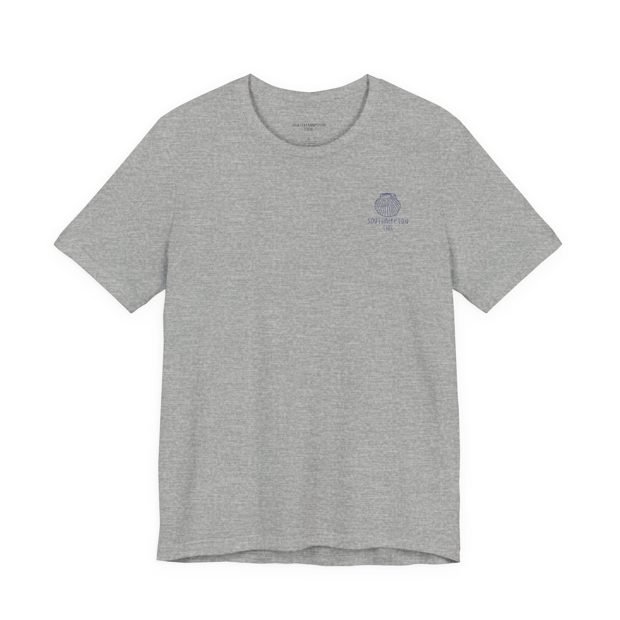 Scallop Shell Southampton Tide Wave Logo T-Shirt | Coastal Surf Badge Tee