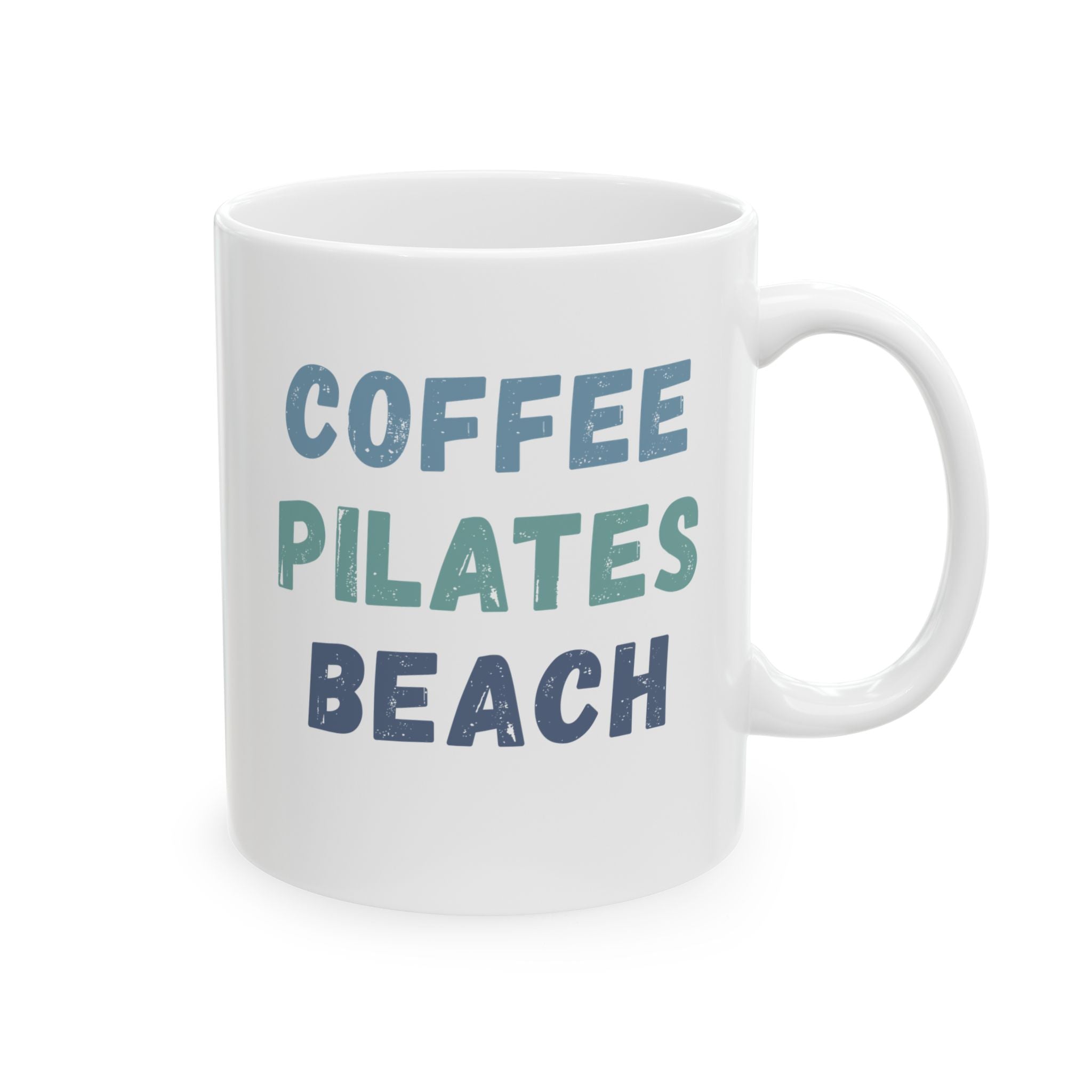 Pilates Coffee mug, Coffee Pilates Beach Mug | Ceramic Coffee Mug Gift for Pilates Lovers 11oz