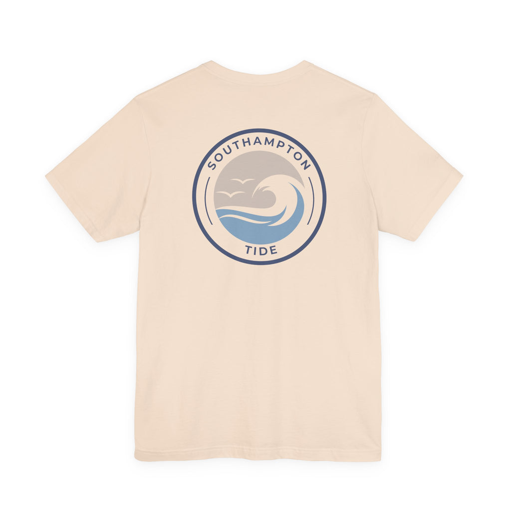 Southampton Tide Wave Logo T-Shirt | Coastal Surf Badge Tee