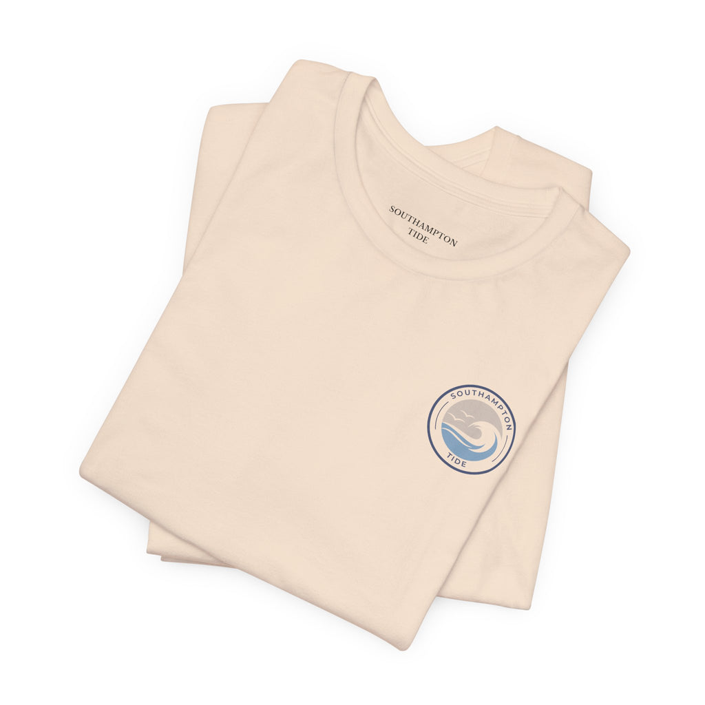 Southampton Tide Wave Logo T-Shirt | Coastal Surf Badge Tee