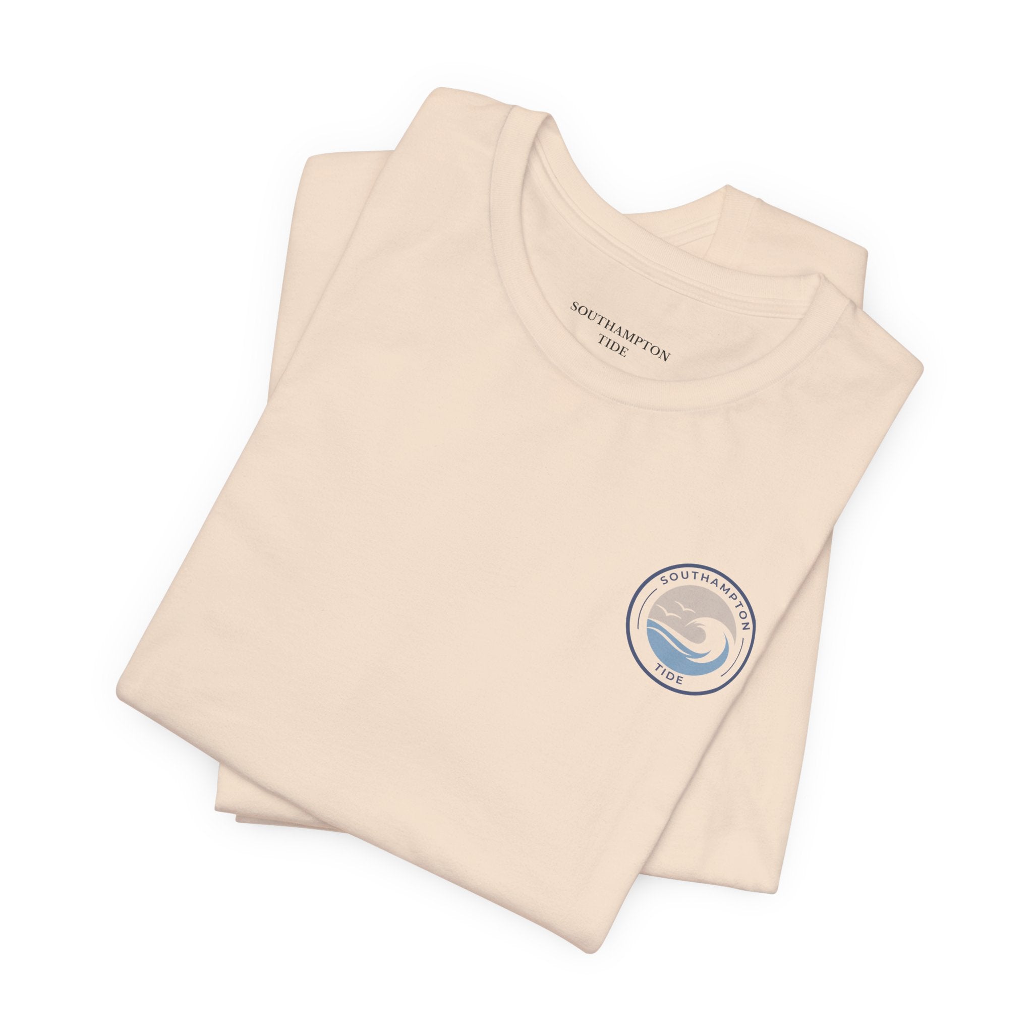 Southampton Tide Wave Logo T-Shirt | Coastal Surf Badge Tee