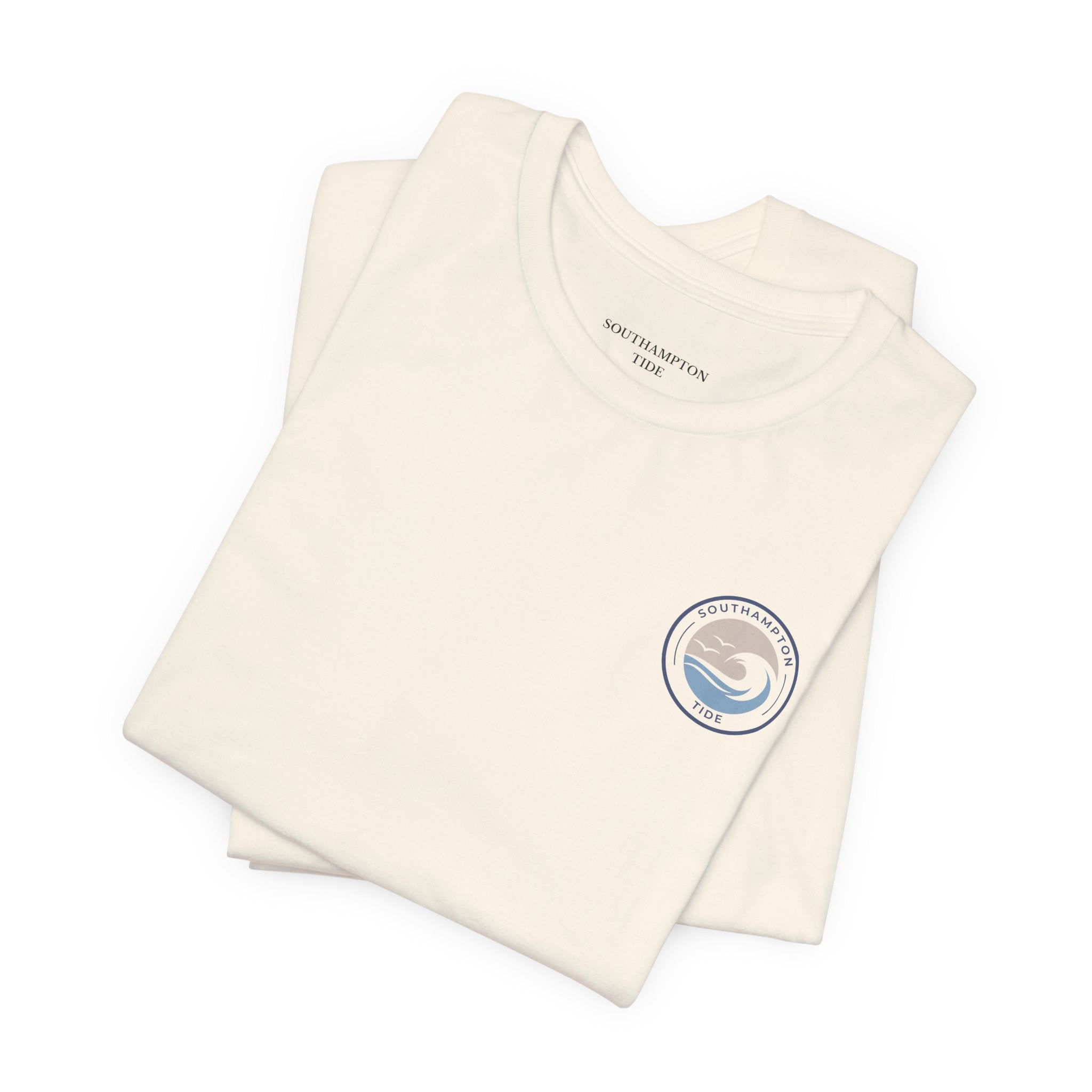 Southampton Tide Wave Logo T-Shirt | Coastal Surf Badge Tee