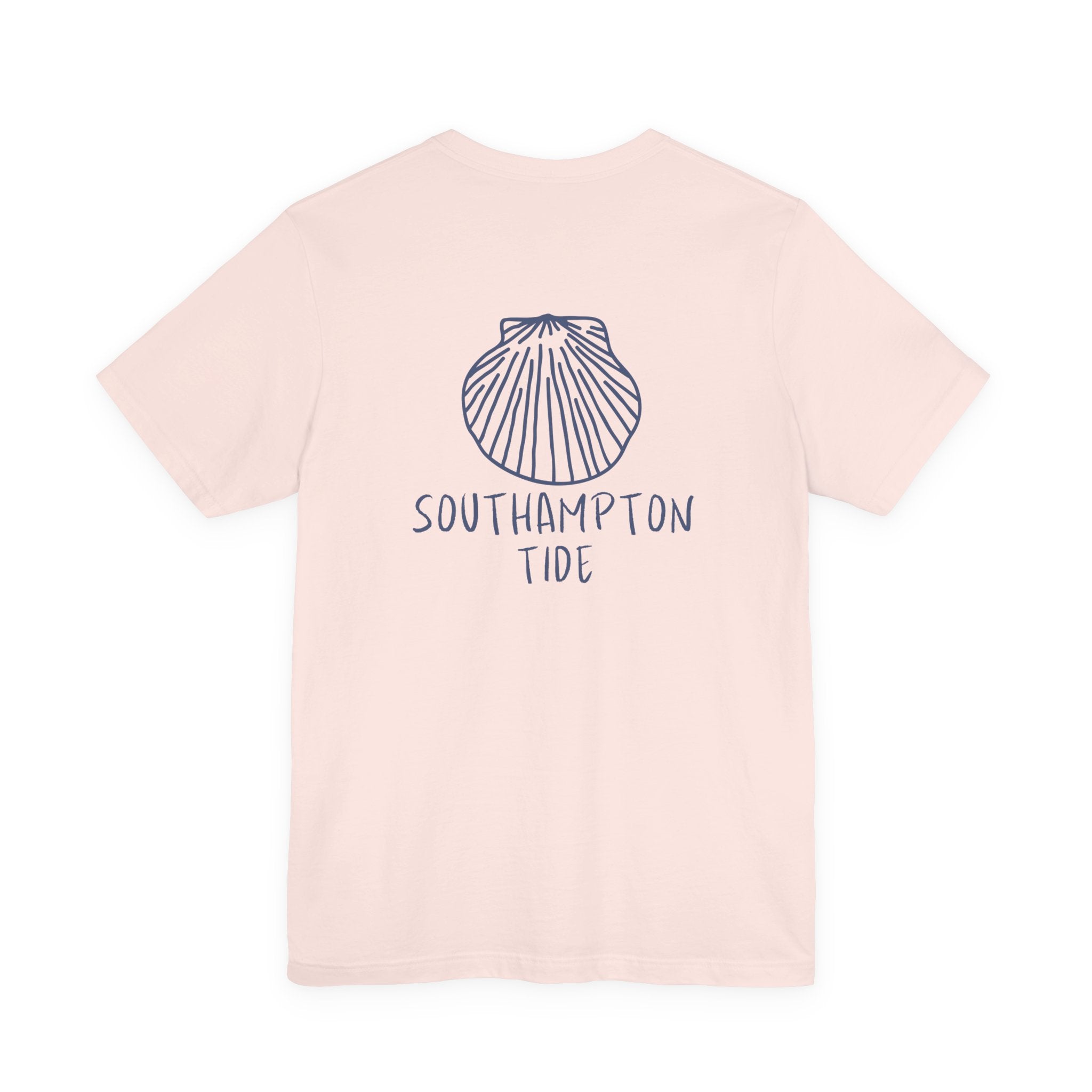 Scallop Shell Southampton Tide Wave Logo T-Shirt | Coastal Surf Badge Tee