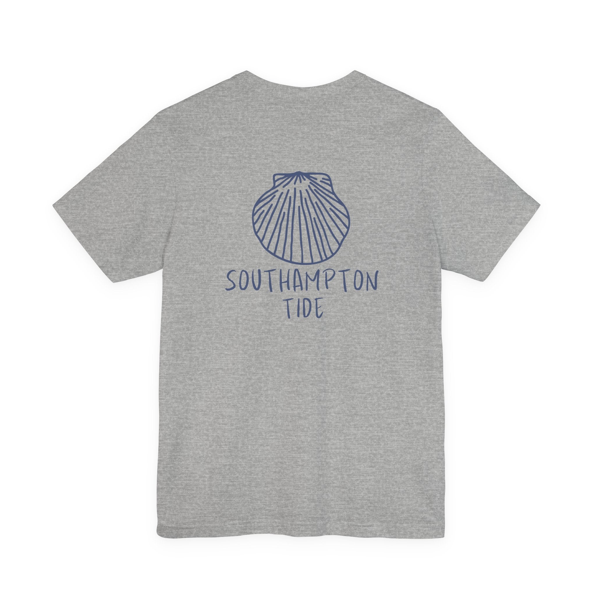 Scallop Shell Southampton Tide Wave Logo T-Shirt | Coastal Surf Badge Tee