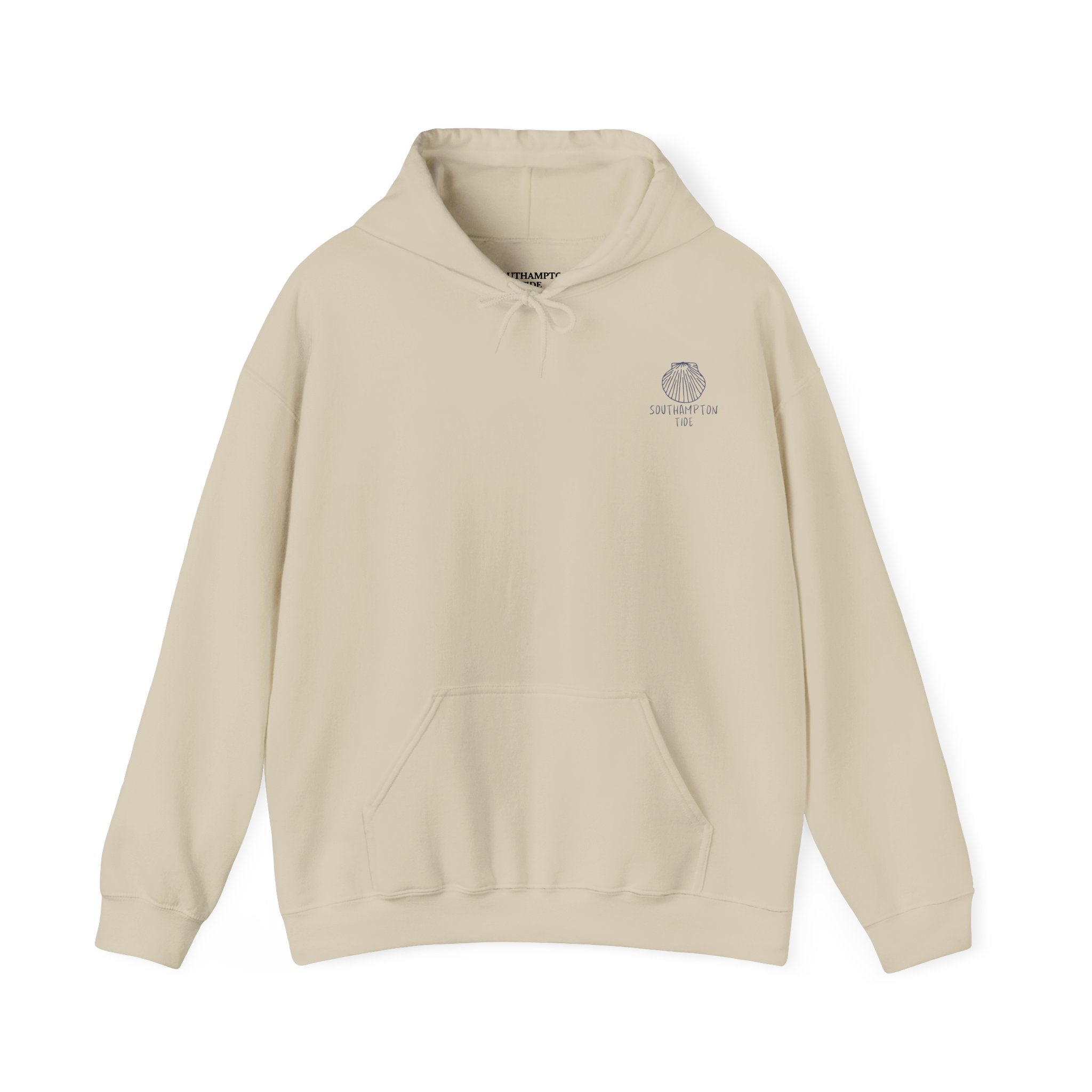 Southampton Tide Seashell Hoodie | Coastal Shell Illustration Hoodie