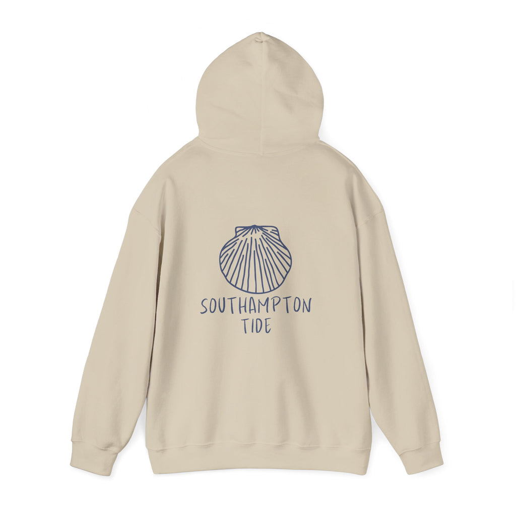 Southampton Tide Seashell Hoodie | Coastal Shell Illustration Hoodie