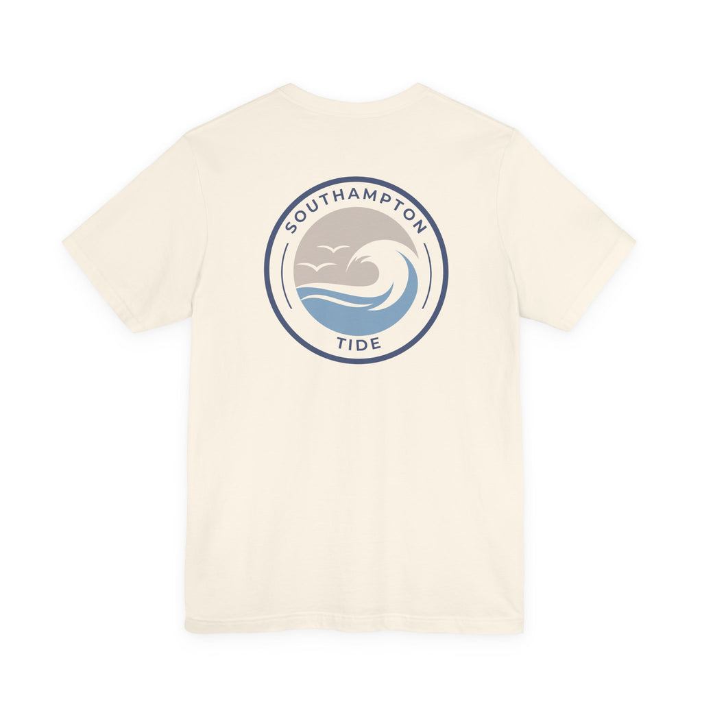 Southampton Tide Wave Logo T-Shirt | Coastal Surf Badge Tee