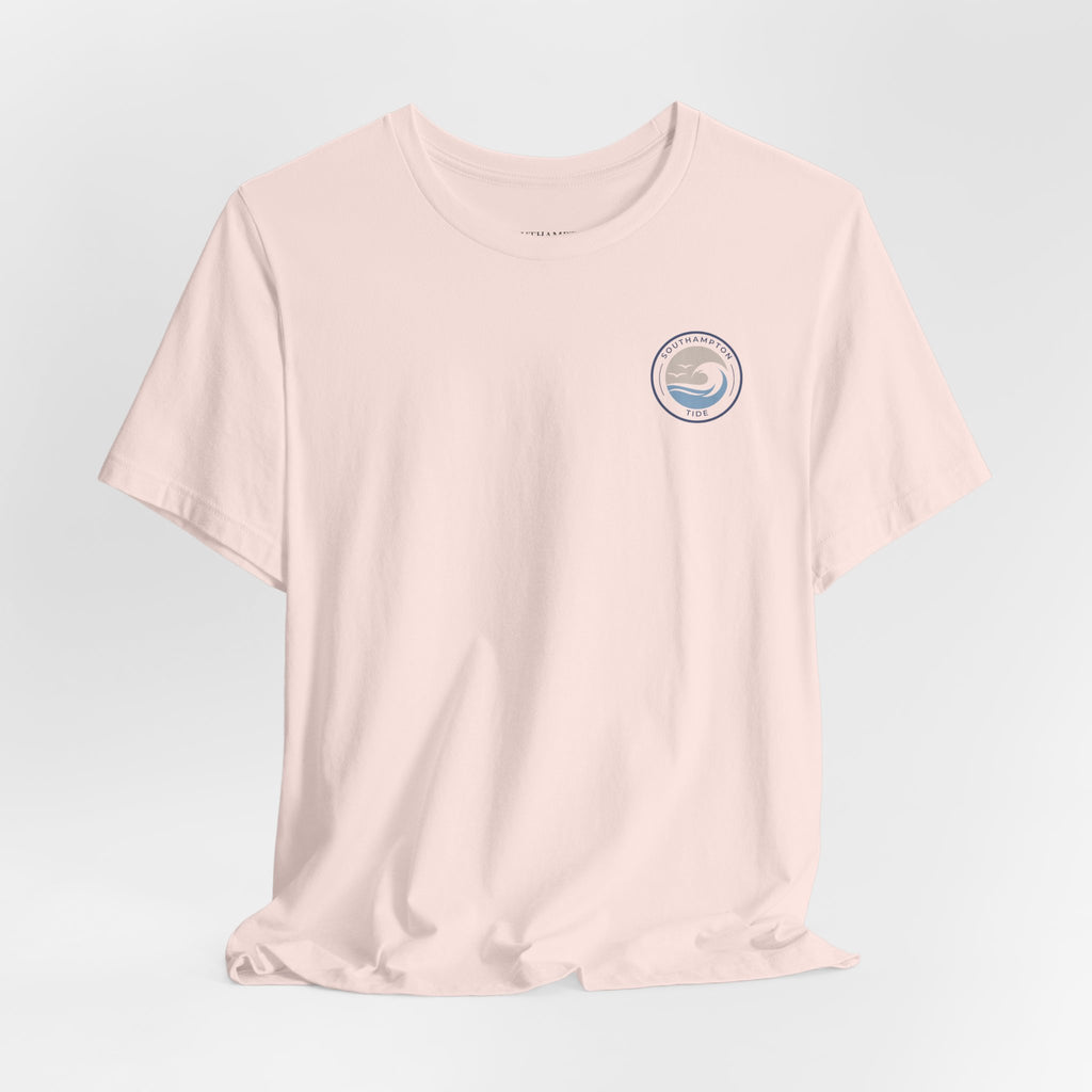Southampton Tide Wave Logo T-Shirt | Coastal Surf Badge Tee