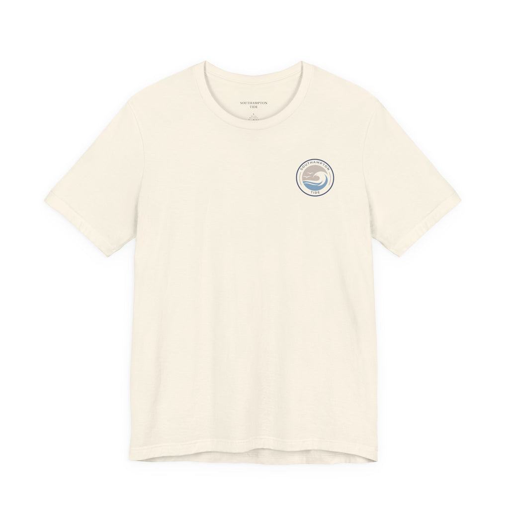 Southampton Tide Wave Logo T-Shirt | Coastal Surf Badge Tee