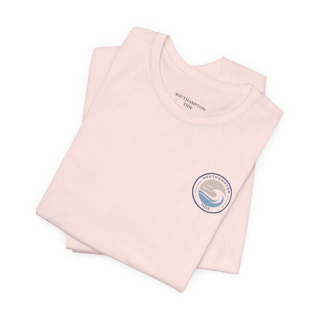 Southampton Tide Wave Logo T-Shirt | Coastal Surf Badge Tee