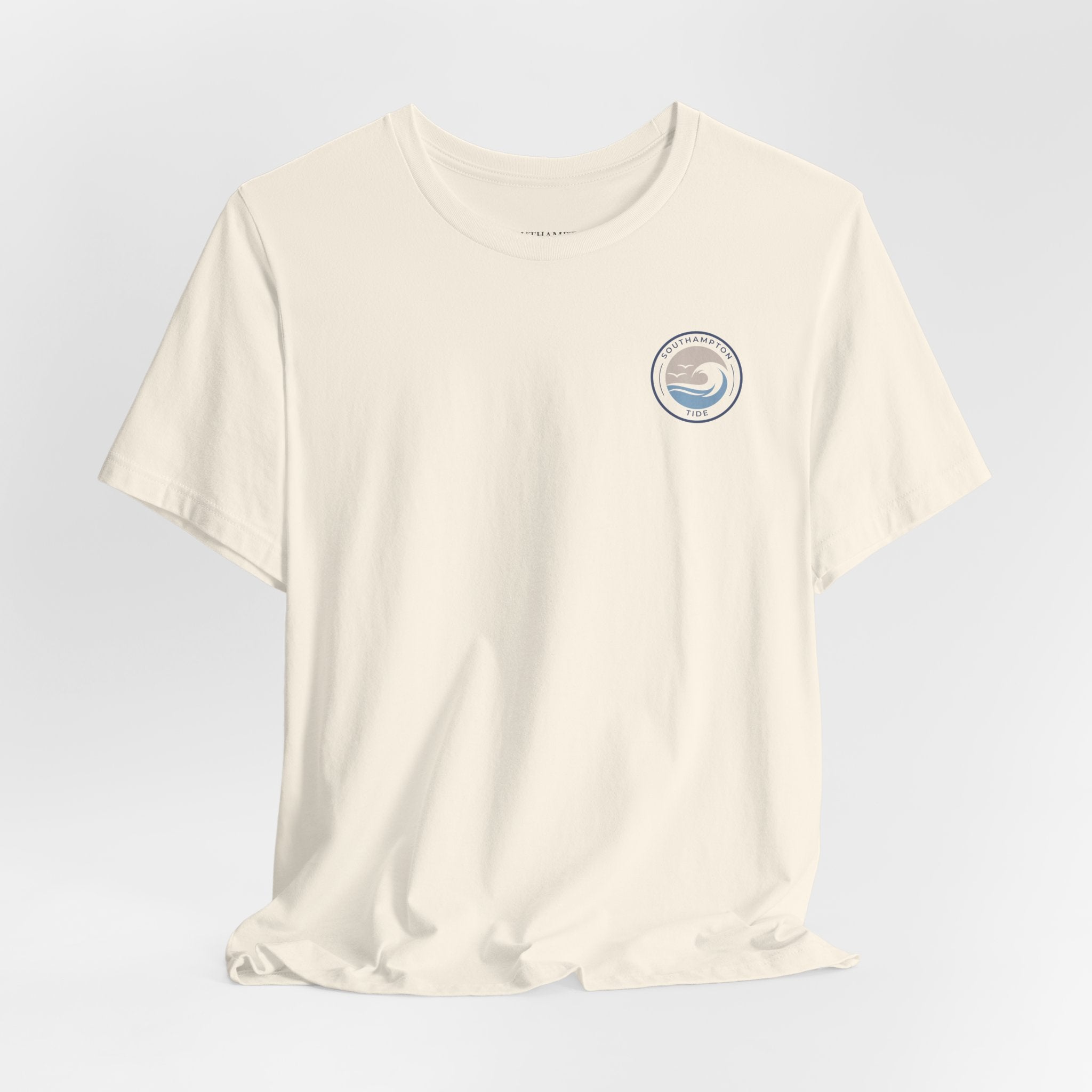 Southampton Tide Wave Logo T-Shirt | Coastal Surf Badge Tee